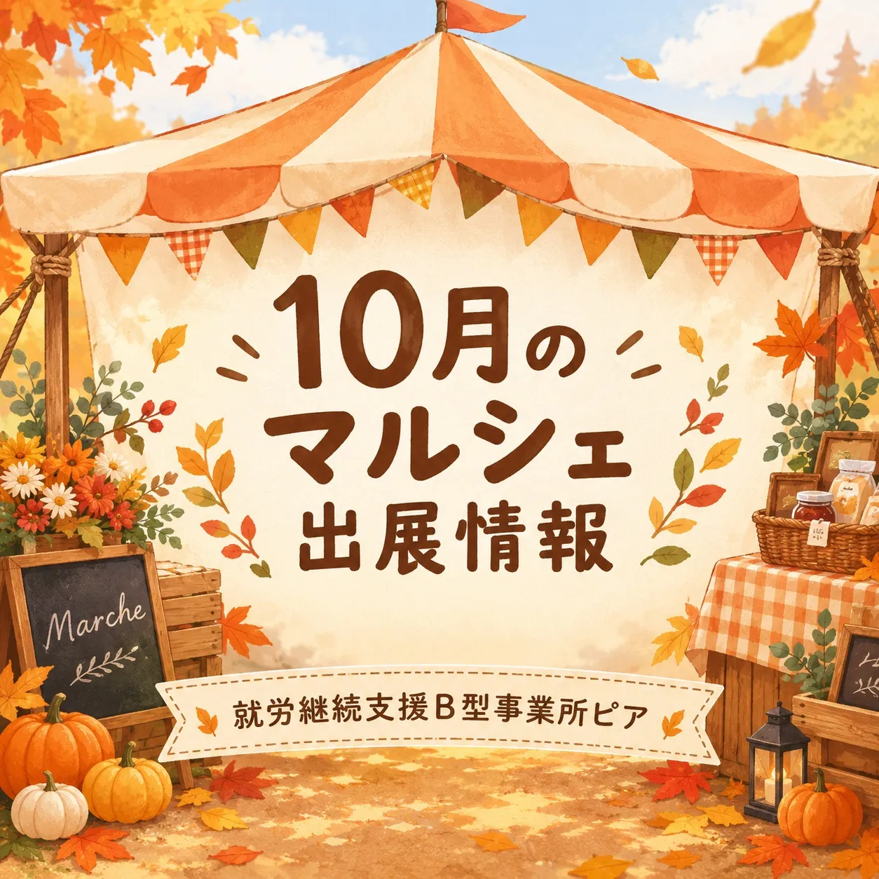 ピア：10月のマルシェ出展情報